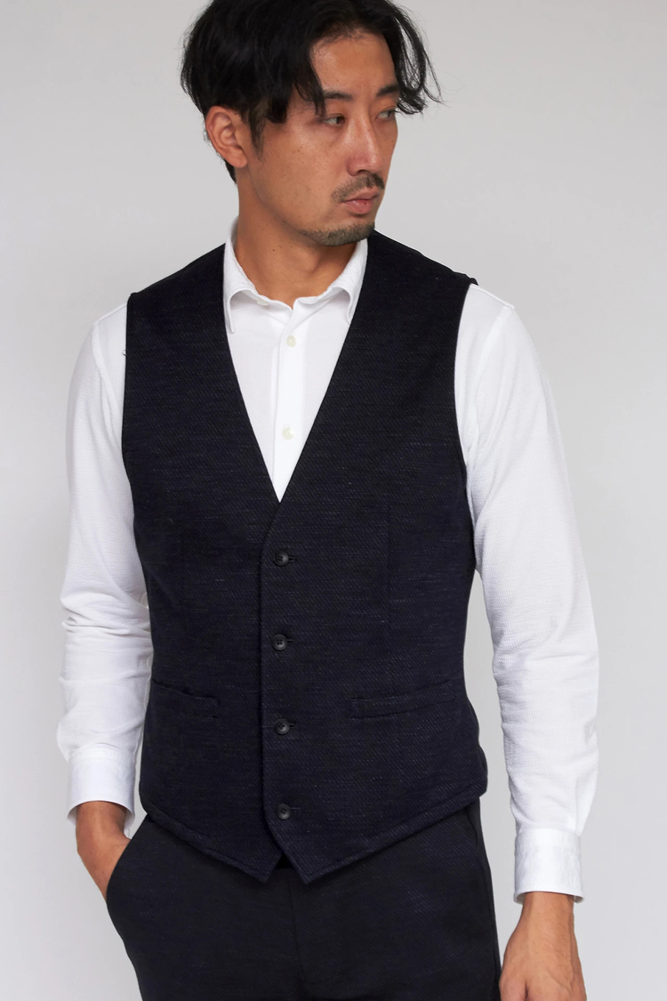 HIGH STREET(ハイストリート) |HIGH STREET∴ジオメトリックジャージベスト