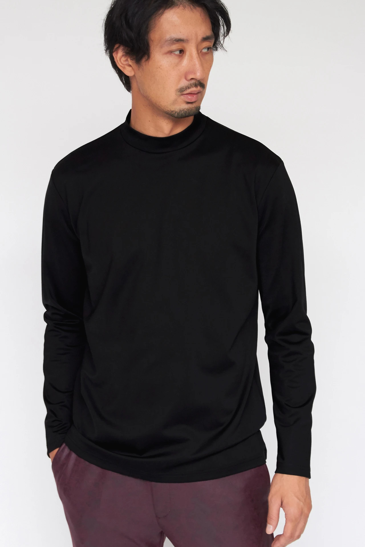 HIGH STREET∴シルケットポンチ長袖モックネック HIGH STREET∴シルケットポンチ長袖モックネック / HIGH STREET
