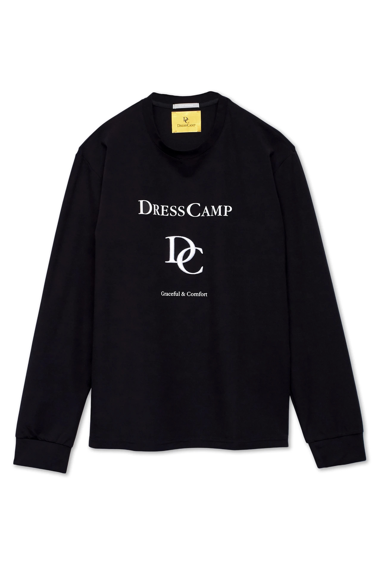 DRESS CAMP ドレスキャンプ　タイ付シャツ　ロングシャツ