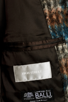 HIGH STREET(ハイストリート) |HIGH STREET∴BALLIシャギーチェックスタンドコート