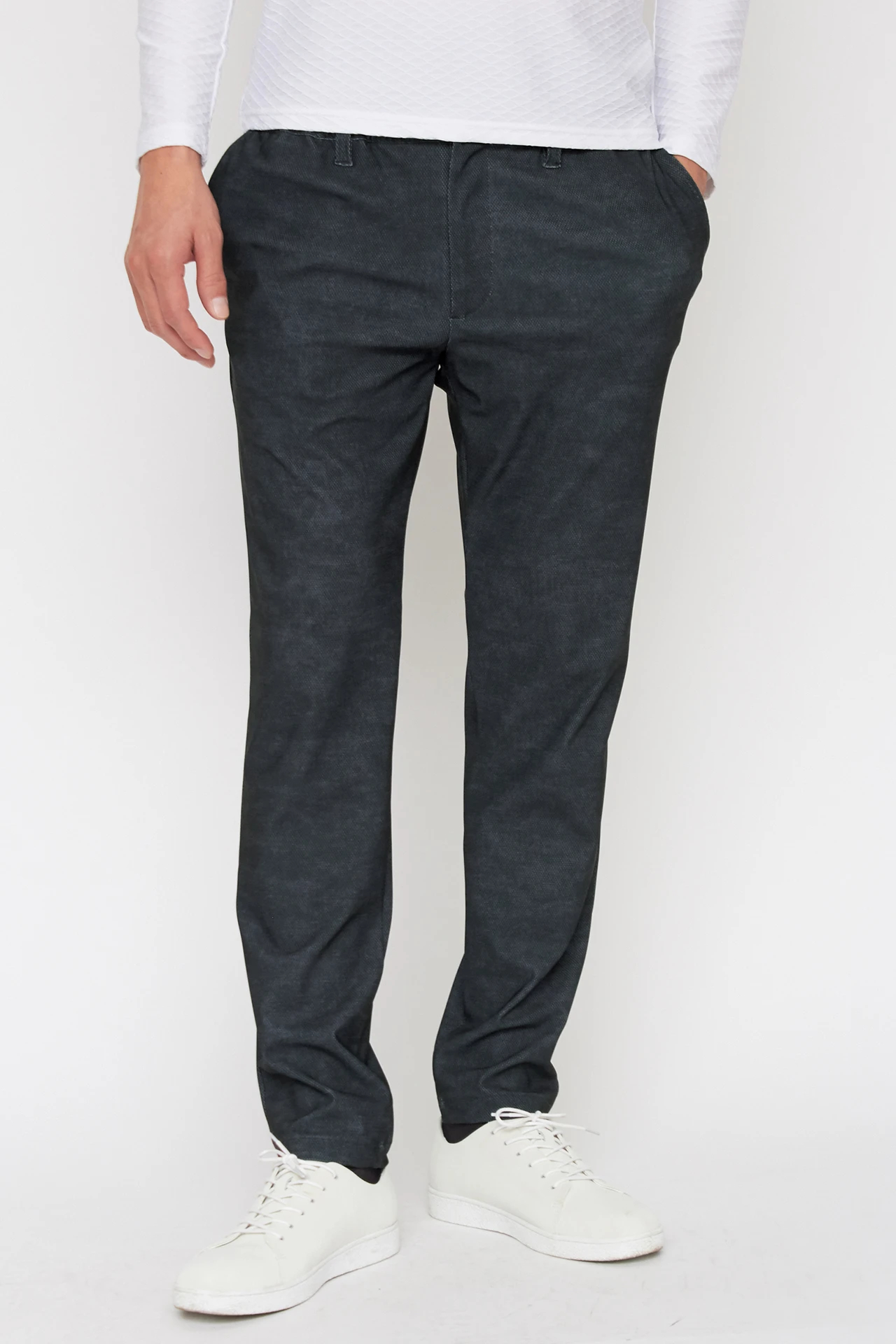 HIGH STREET∴トリコットメッシュメランジイージーパンツ / HIGH