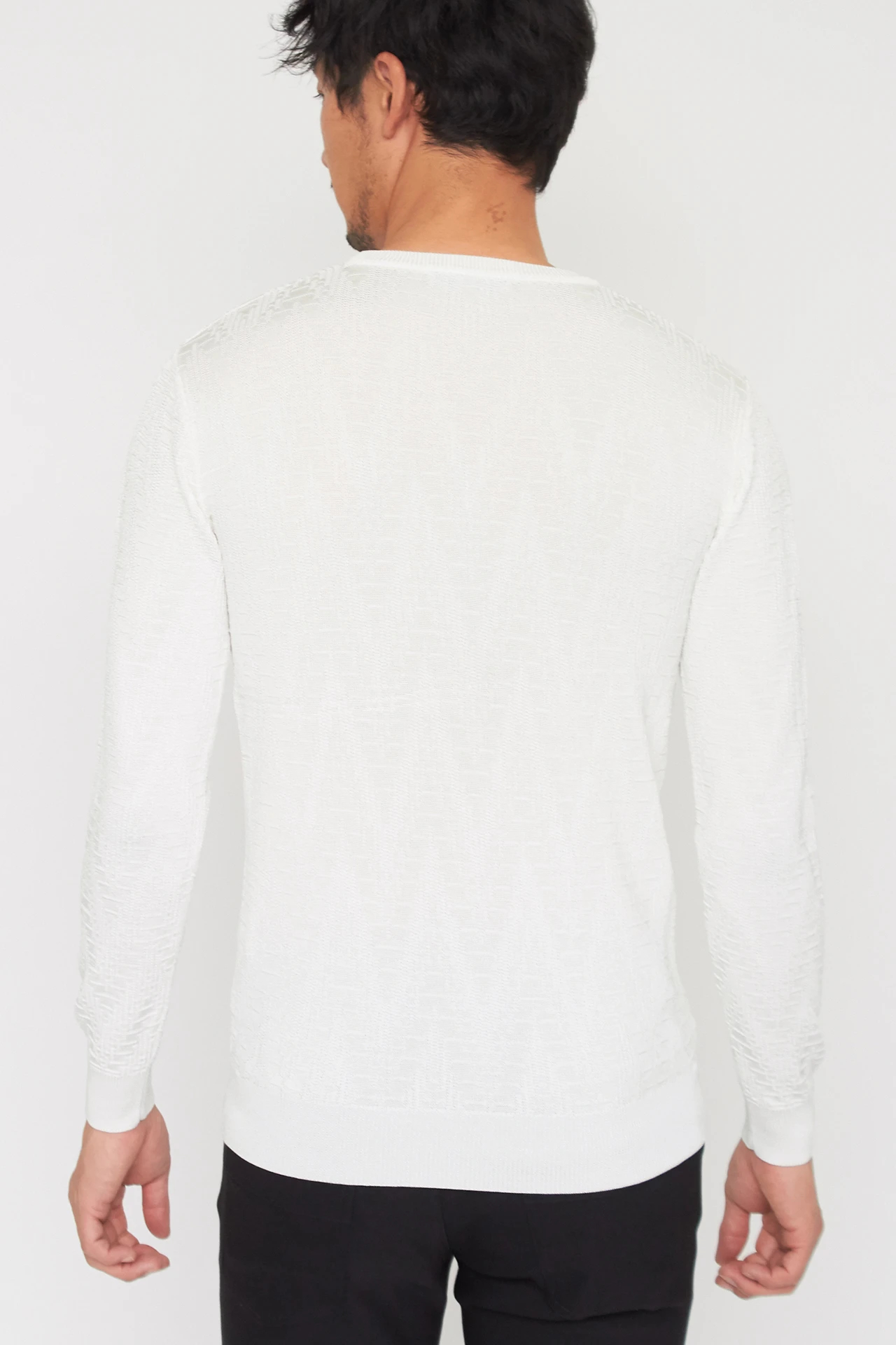 HIGH STREET∴シェブロンリンクスクルーネックニット / HIGH STREET