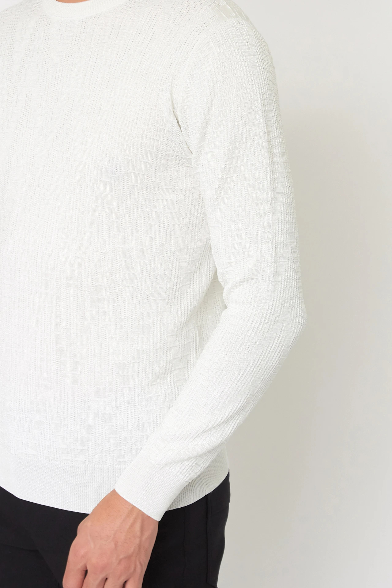 HIGH STREET∴シェブロンリンクスクルーネックニット / HIGH STREET