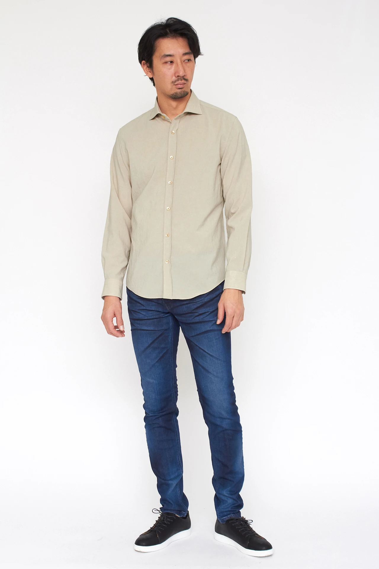 HIGH STREET∴シック＆シンドライストレッチカッタウェイシャツ / HIGH