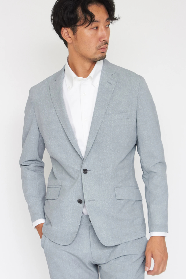 HIGH STREET(ハイストリート) |HIGH STREET∴COOLMAXデニムプリントサッカージャケット