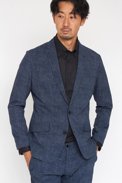 HIGH STREET(ハイストリート) |HIGH STREET∴COOLMAXデニムプリントサッカージャケット