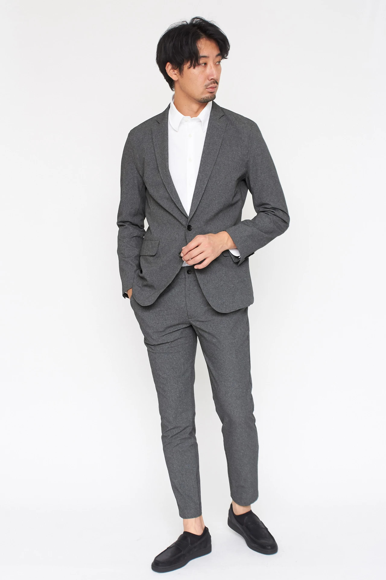 【グレー】HIGH STREET∴ PrimeflexDotAir 2WAYストレッチジャケット HIGH STREET∴ PrimeflexDotAir 2WAYストレッチジャケット / HIGH