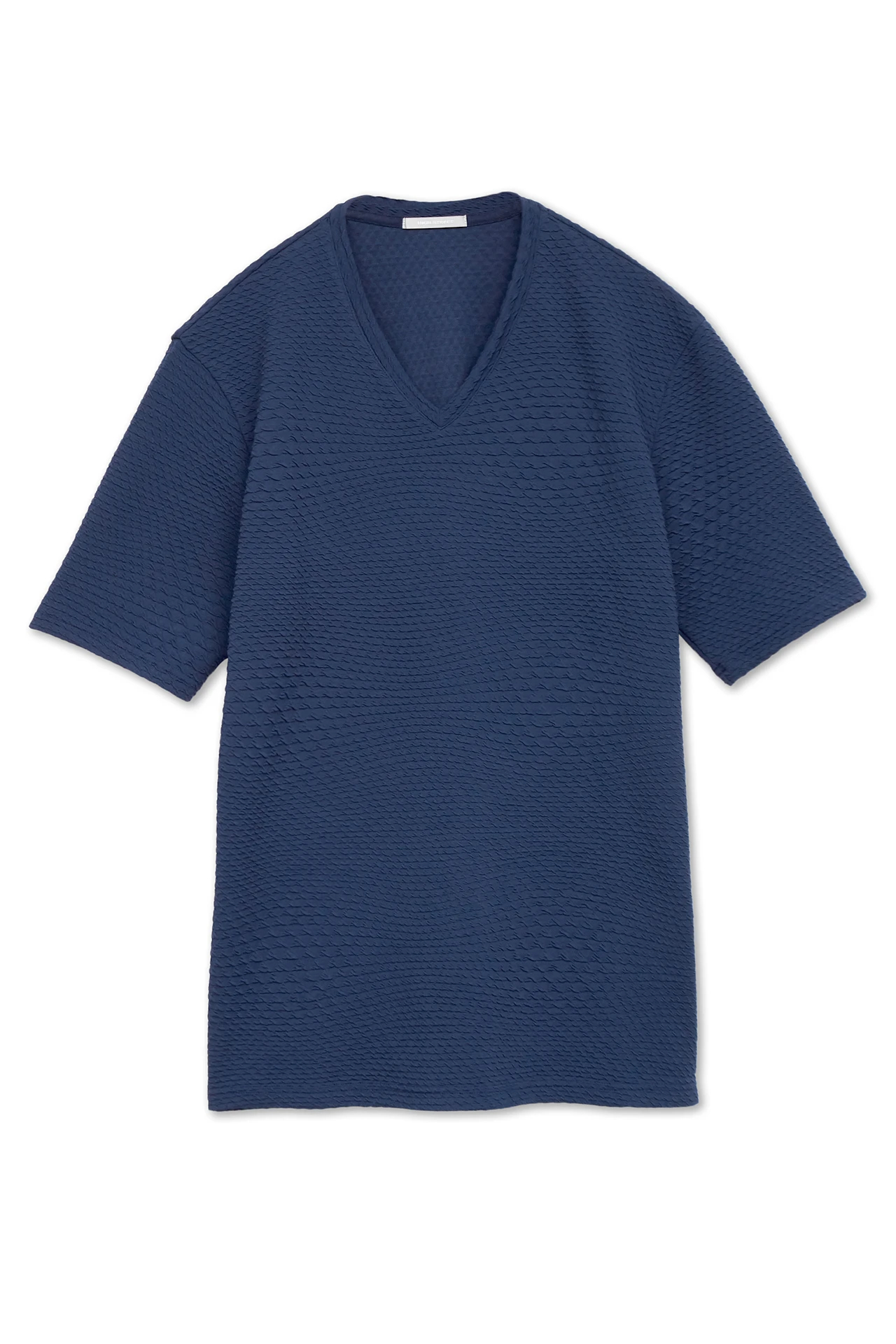 ハイストリート（HIGH STREET）/HIGH STREET∴トライアングルジオメトリックブリスターVネック半袖カットソー HIGH STREET∴トライアングルジオメトリックブリスターVネック半袖