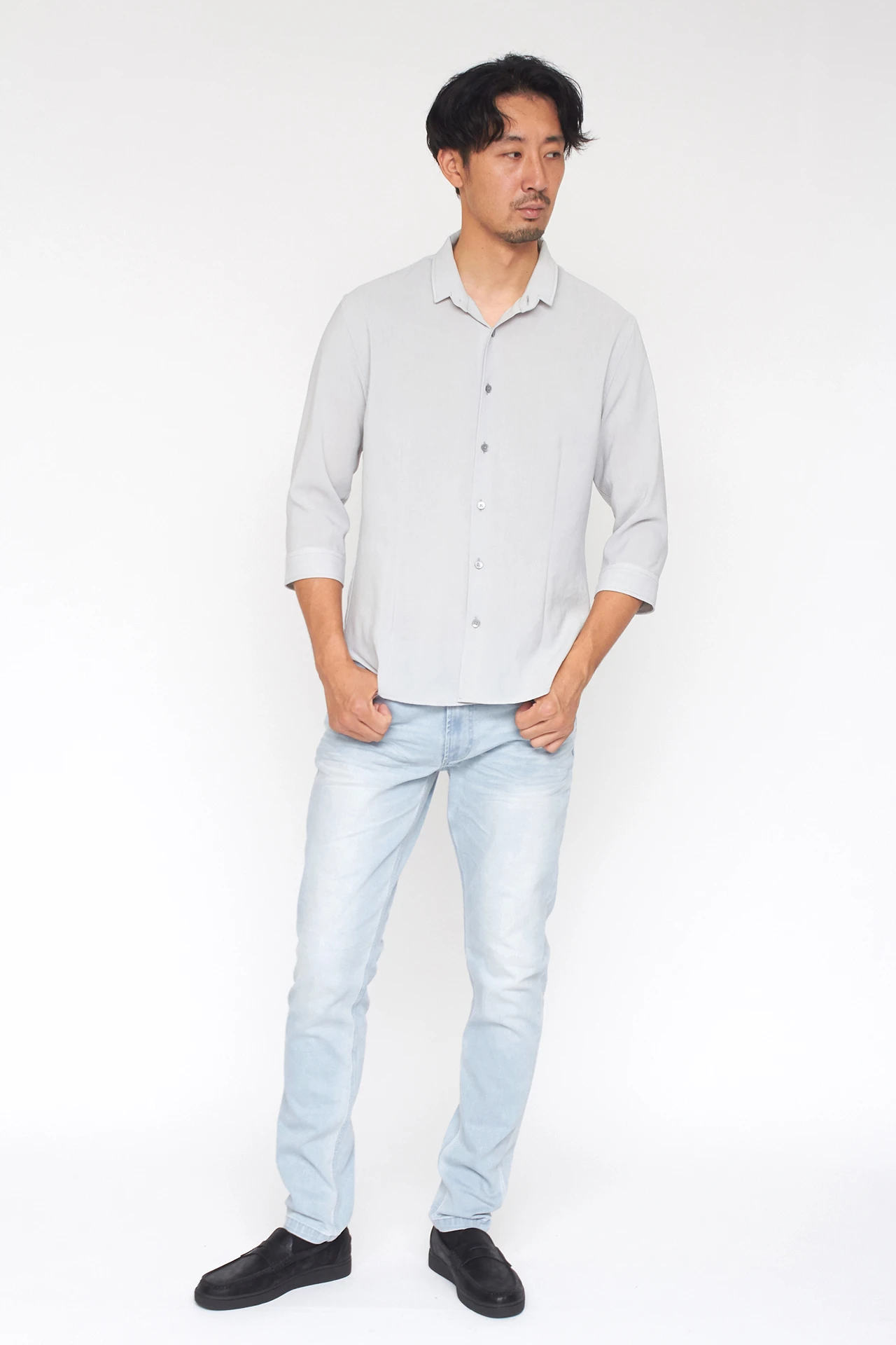 HIGH STREET∴ハイパワーストレッチブリーチスリムデニム / HIGH