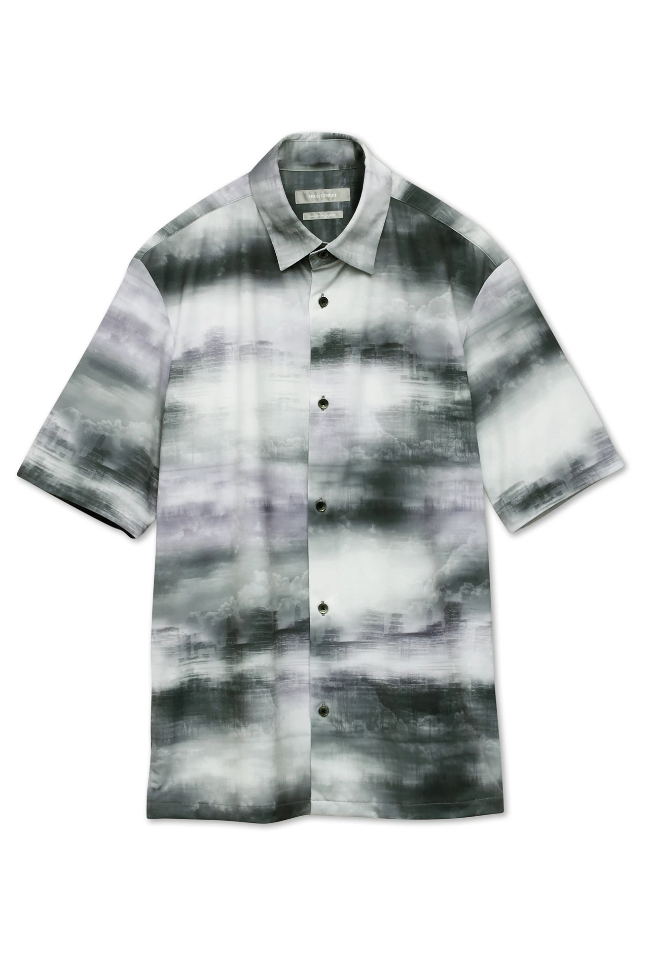 【グレー】HIGH STREET∴ミスティー昇華転写半袖シャツ グレー】HIGH STREET∴ミスティー昇華転写半袖シャツ 【公式通販】