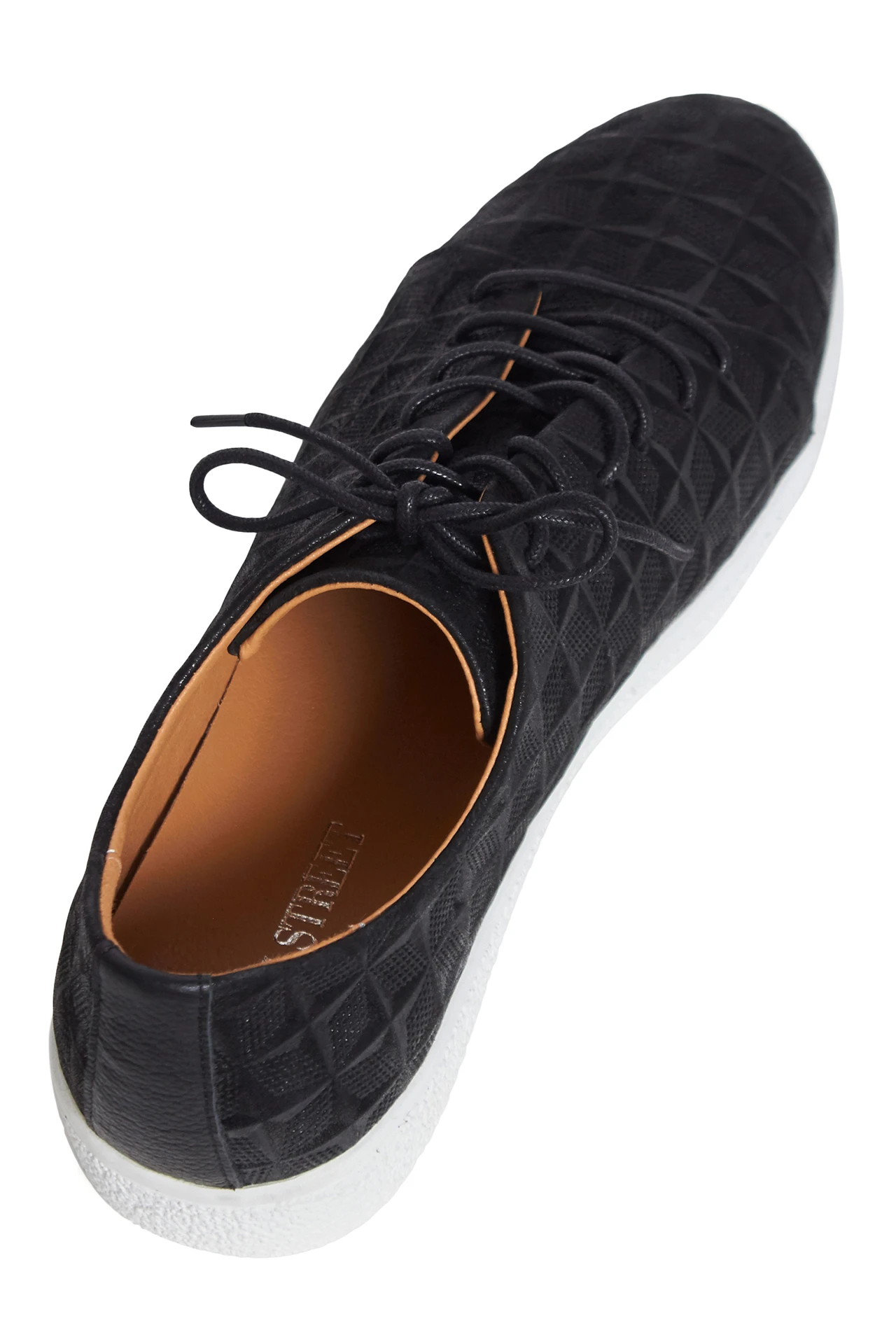 HIGH STREET∴クロス型押しムラプリントドレススニーカー / HIGH