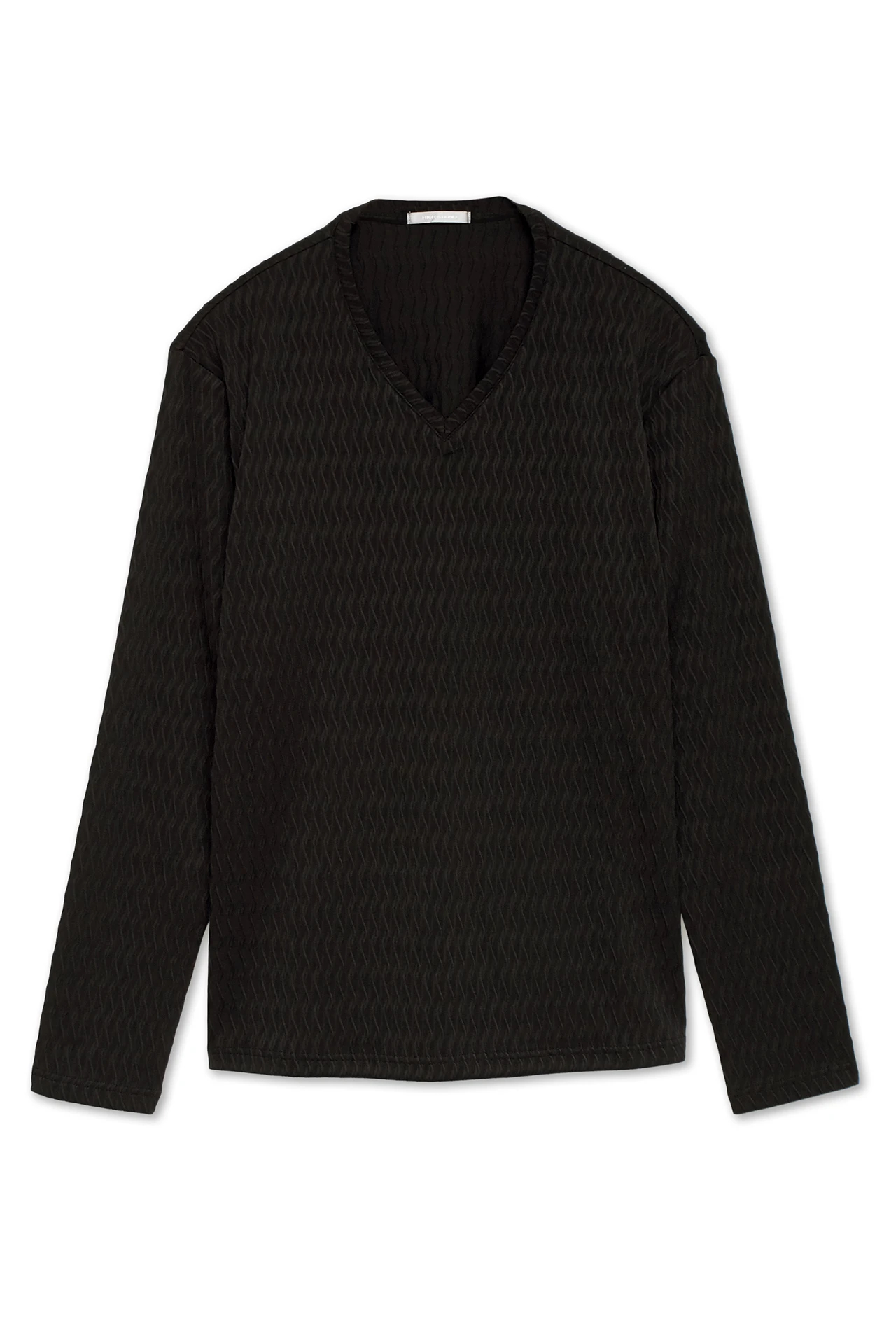 HIGH STREET∴ストライプウェーブ長袖Vネックカットソー HIGH STREET∴ストライプウェーブ長袖Vネックカットソー｜ハイ