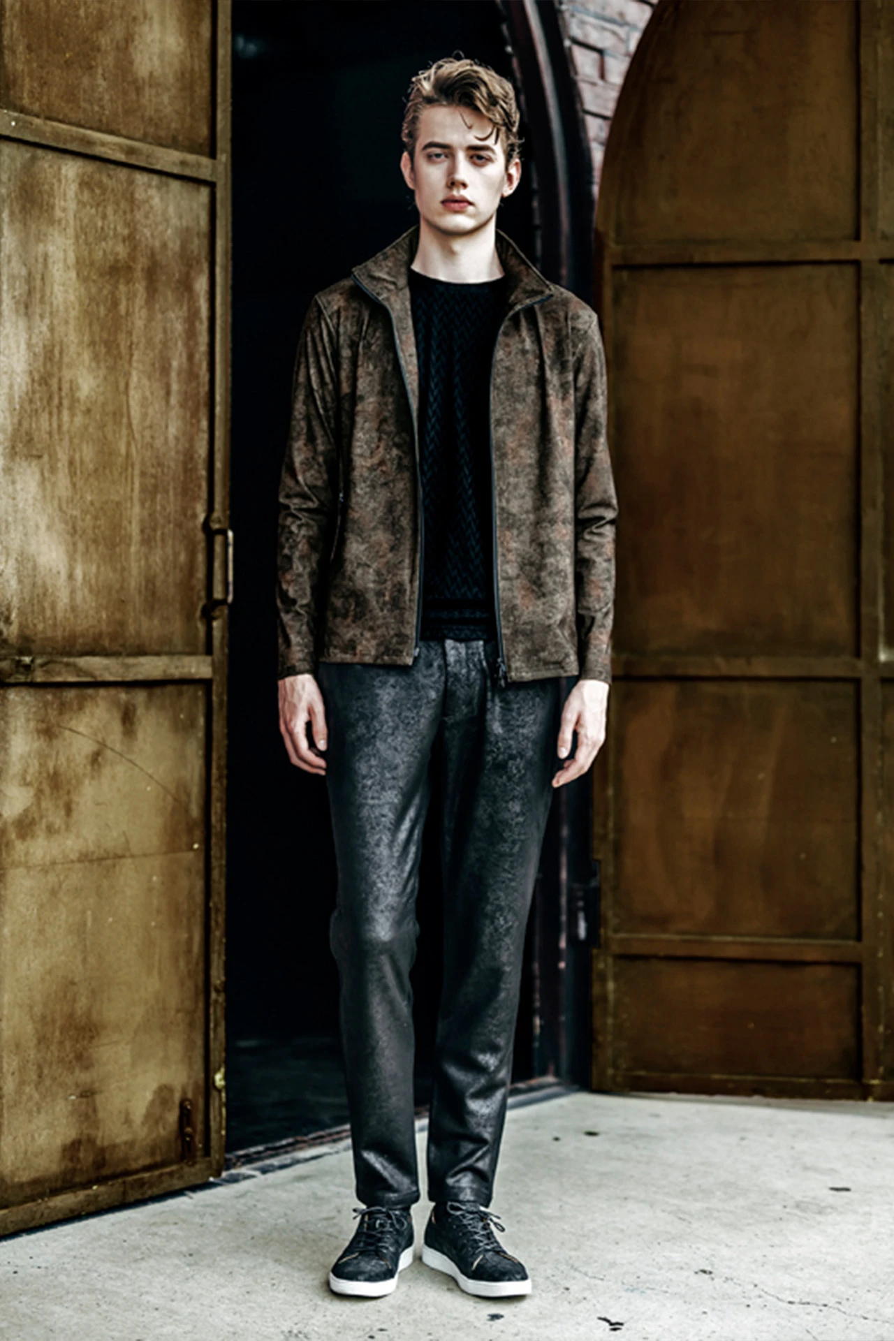 HIGH STREET∴フェイクスエードプリントイージーパンツ / HIGH STREET