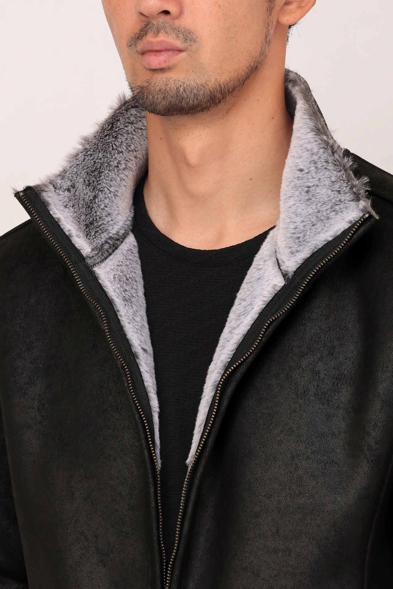 Tornado mart ベロア フェイクムートン ファー ライダース お兄系 大きいサイズ メンズ ALPHA INDUSTRIES INC (アルファインダストリーズ