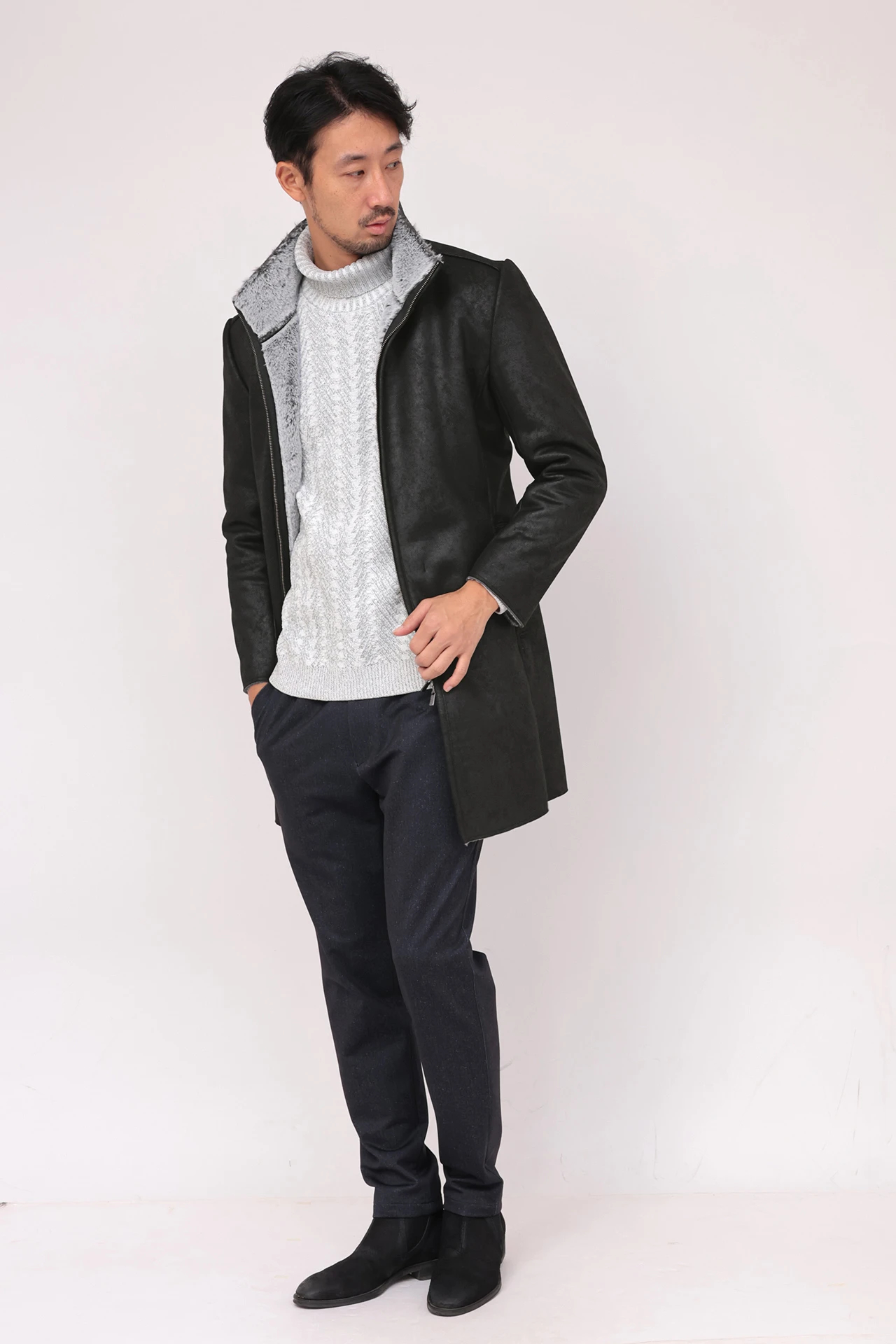 HIGH STREET∴フェイクムートンスタンドコート / HIGH STREET（ハイ