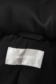 HIGH STREET(ハイストリート) |HIGH STREET∴キルトレザーフーデッドダウンブルゾン