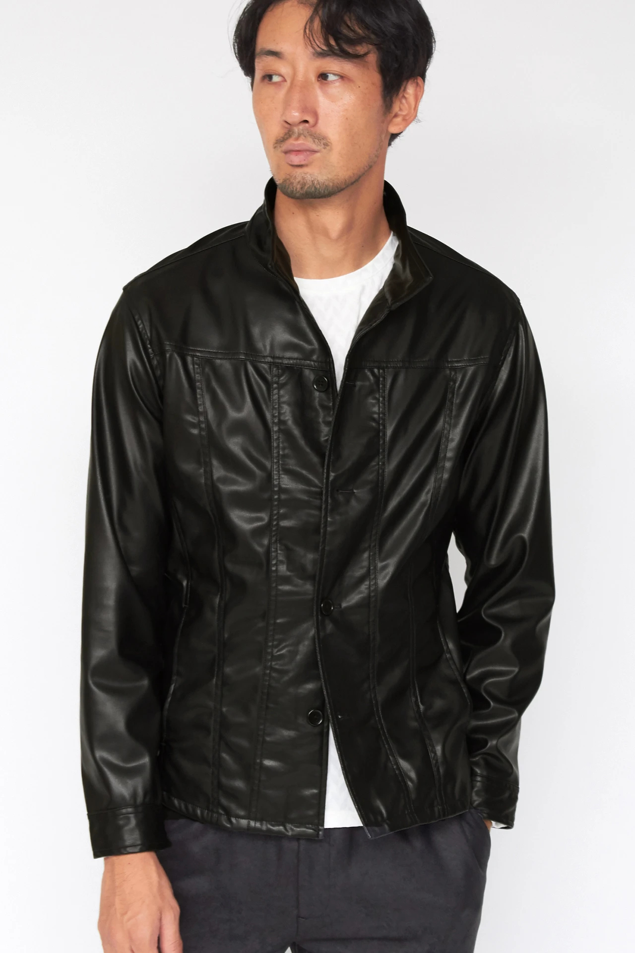 ハイストリート（HIGH STREET）/HIGH STREET∴PUコーティングシャツブルゾン HIGH STREET∴PUコーティングシャツブルゾン / HIGH STREET（ハイ