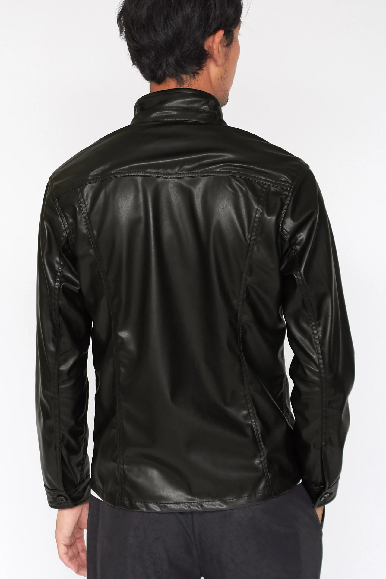 HIGH STREET∴PUコーティングシャツブルゾン / HIGH STREET（ハイ