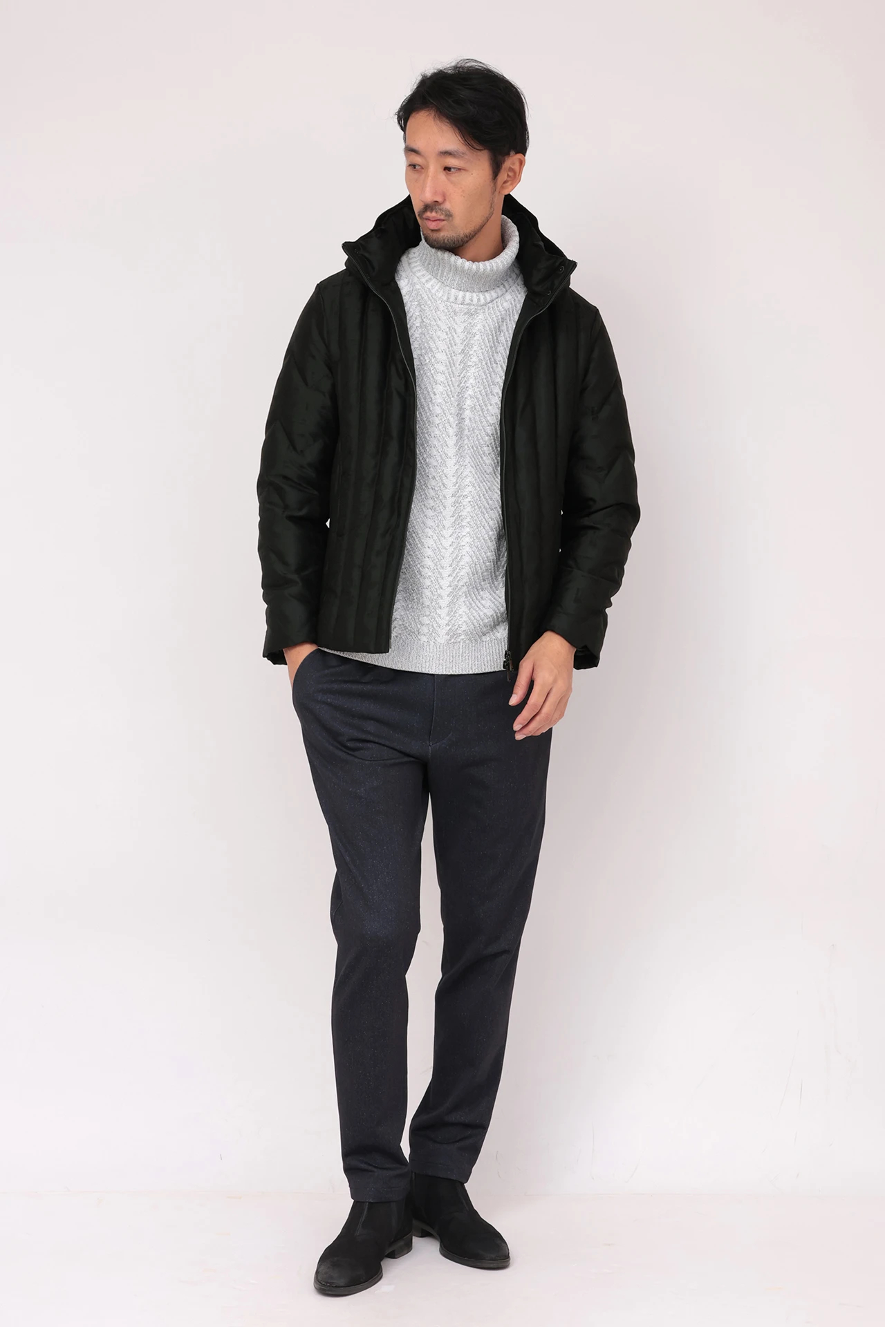 HIGH STREET∴T/Rキルトフーディーダウンブルゾン / HIGH STREET（ハイ