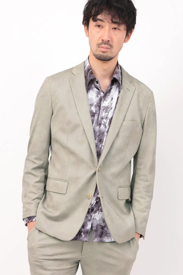 新品 HIGH STREET ジャケット ハイストリート トルネードマート LL HIGH STREET∴ストレッチレザー調プリントジャケット / HIGH STREET
