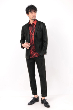 HIGH STREET(ハイストリート) |HIGH STREET∴ストレッチレザー調プリントイージーパンツ