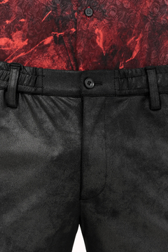 HIGH STREET(ハイストリート) |HIGH STREET∴ストレッチレザー調プリントイージーパンツ