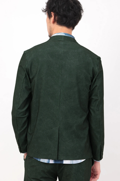 HIGH STREET(ハイストリート) |HIGH STREET∴トリコットメッシュマーブル調プリントノーカラージャケット