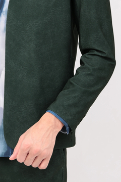 HIGH STREET(ハイストリート) |HIGH STREET∴トリコットメッシュマーブル調プリントノーカラージャケット