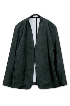 HIGH STREET(ハイストリート) |HIGH STREET∴トリコットメッシュマーブル調プリントノーカラージャケット