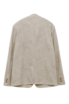 HIGH STREET(ハイストリート) |HIGH STREET∴トリコットメッシュマーブル調プリントノーカラージャケット