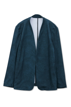 HIGH STREET(ハイストリート) |HIGH STREET∴トリコットメッシュマーブル調プリントノーカラージャケット