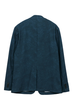 HIGH STREET(ハイストリート) |HIGH STREET∴トリコットメッシュマーブル調プリントノーカラージャケット