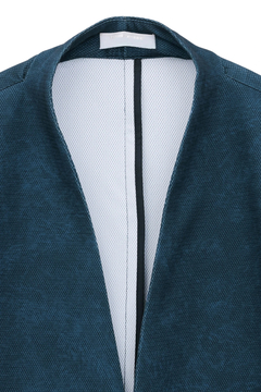 HIGH STREET(ハイストリート) |HIGH STREET∴トリコットメッシュマーブル調プリントノーカラージャケット