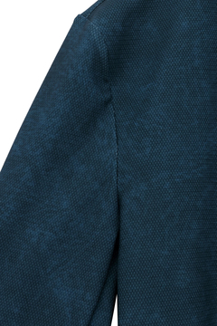 HIGH STREET(ハイストリート) |HIGH STREET∴トリコットメッシュマーブル調プリントノーカラージャケット