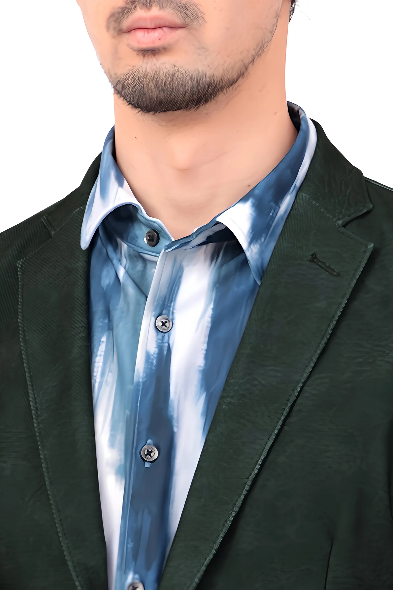 25SS★ HIGH STREET ハイストリート 春夏★ トリコット メッシュ マーブル調プリント  アンコン ジャケット Sz.M　メンズ HIGH STREET∴トリコットメッシュマーブル調プリントジャケット / HIGH