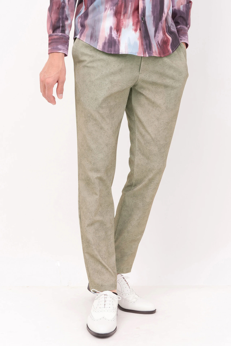 HIGH STREET(ハイストリート) |HIGH STREET∴トリコットメッシュマーブル調プリントイージーパンツ