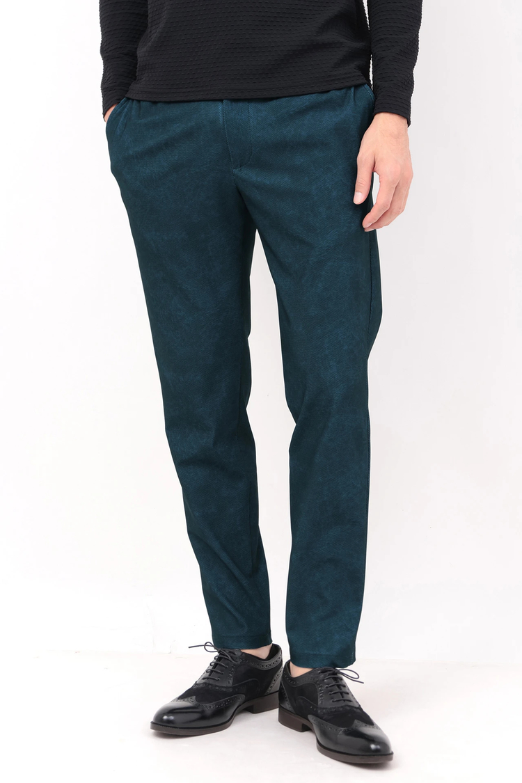 HIGH STREET(ハイストリート) |HIGH STREET∴トリコットメッシュマーブル調プリントイージーパンツ