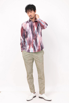 HIGH STREET(ハイストリート) |HIGH STREET∴トリコットメッシュマーブル調プリントイージーパンツ