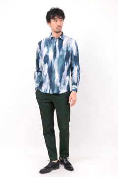 HIGH STREET(ハイストリート) |HIGH STREET∴トリコットメッシュマーブル調プリントイージーパンツ