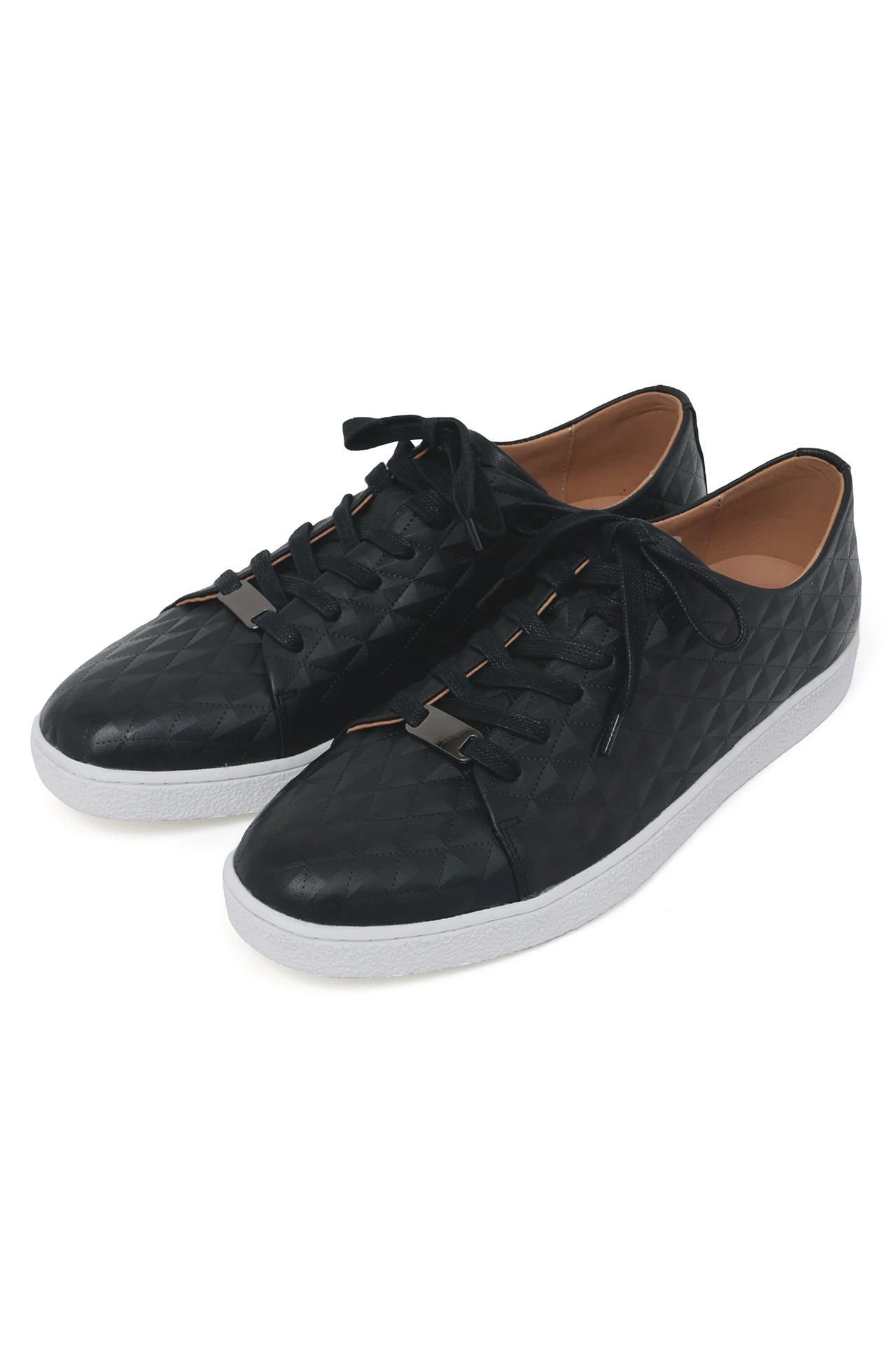 ハイストリート（HIGH STREET）/HIGH STREET∴ダイヤモンド柄型押しドレススニーカー HIGH STREET∴ダイヤモンド柄型押しドレススニーカー / HIGH STREET