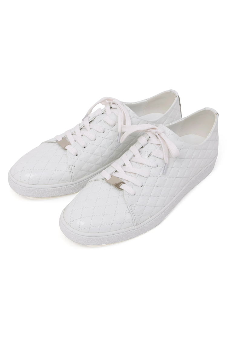 HIGH STREET(ハイストリート) |HIGH STREET∴ダイヤモンド柄型押しドレススニーカー