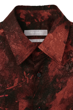 HIGH STREET(ハイストリート) |HIGH STREET∴ストレッチサテンJQシャドーローズプリントSH