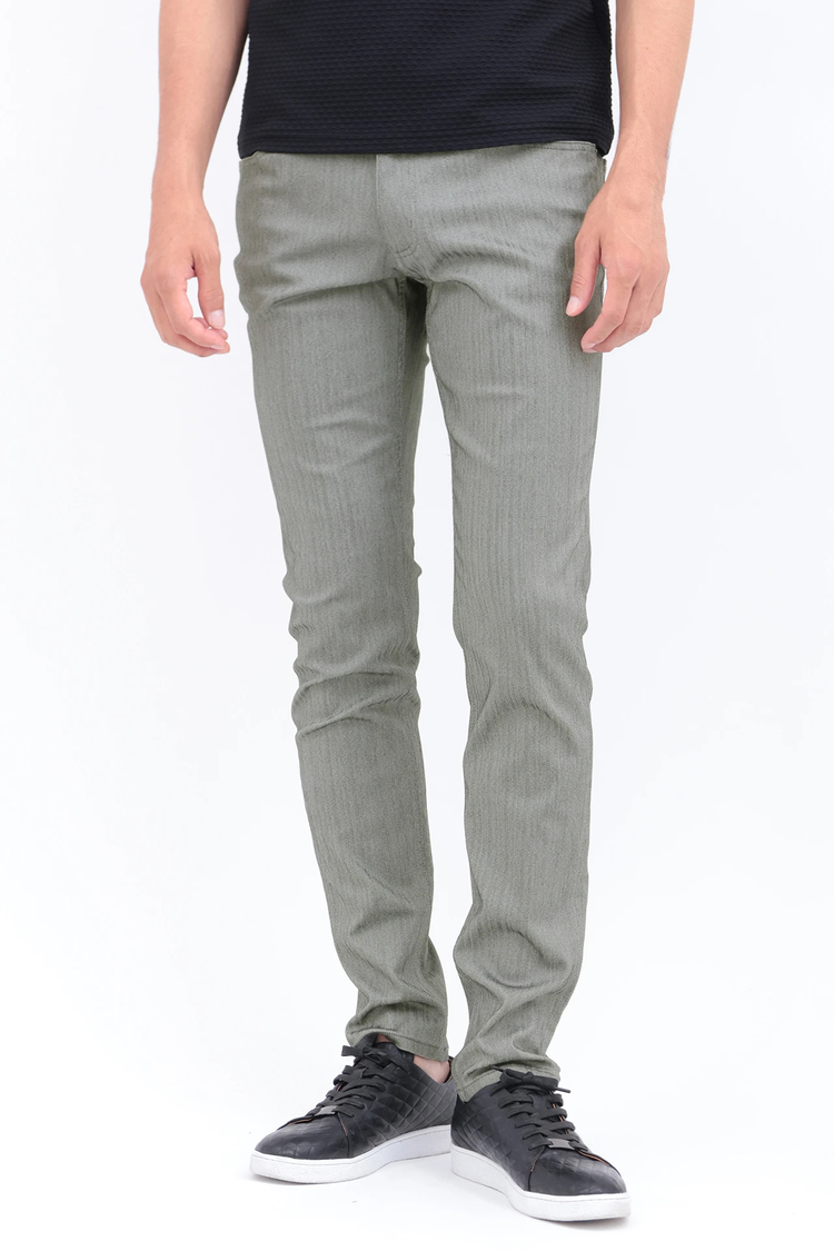 HIGH STREET(ハイストリート) |HIGH STREET∴ハイテンションへリンボンスリム5ポケットパンツ