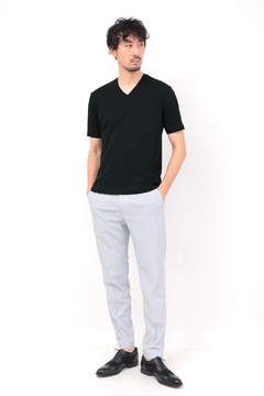 HIGH STREET(ハイストリート) |HIGH STREET∴バイヤスチェックJQ半袖Vネックカットソー