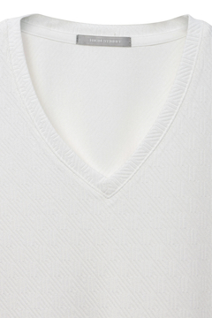 HIGH STREET(ハイストリート) |HIGH STREET∴バイヤスチェックJQ半袖Vネックカットソー