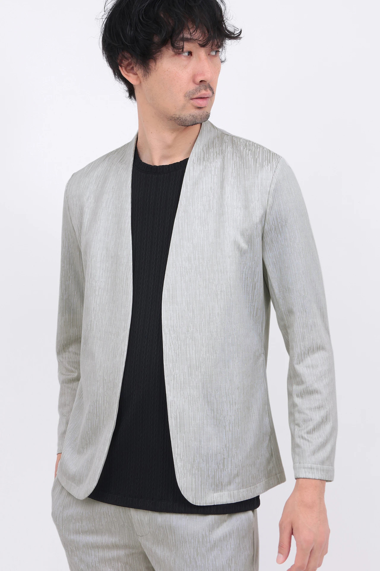 HIGH STREET(ハイストリート) |HIGH STREET∴ブライトウィロージャガードノーカラージャケット