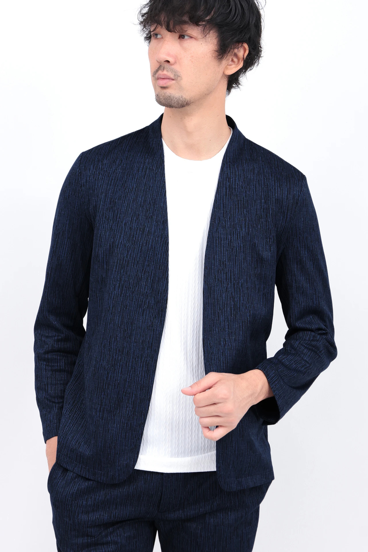 HIGH STREET(ハイストリート) |HIGH STREET∴ブライトウィロージャガードノーカラージャケット