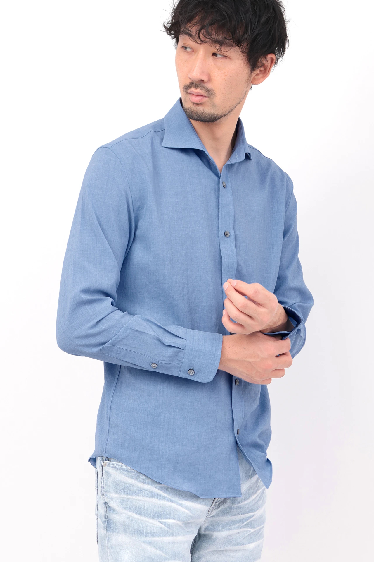 ハイストリート（HIGH STREET）/HIGH STREET∴リフラクスカッタウェイシャツ HIGH STREET∴リフラクスカッタウェイシャツ / HIGH STREET（ハイ