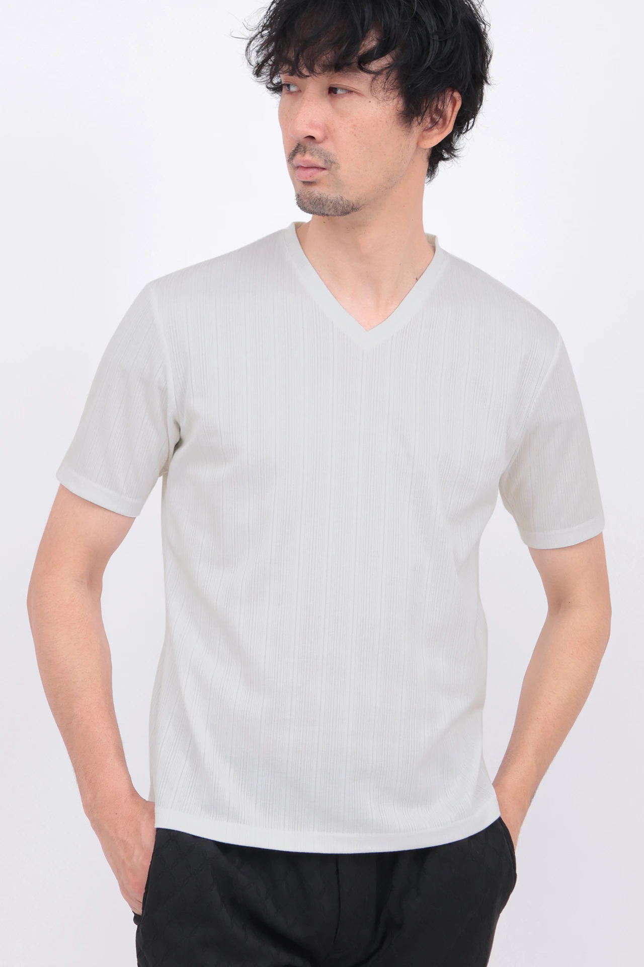 トップス TORNADO MART / Y2K net cut and sow Kukuzhu Y2K Oversized Goth Punk Sweater Ripped Striped Long Sleeve