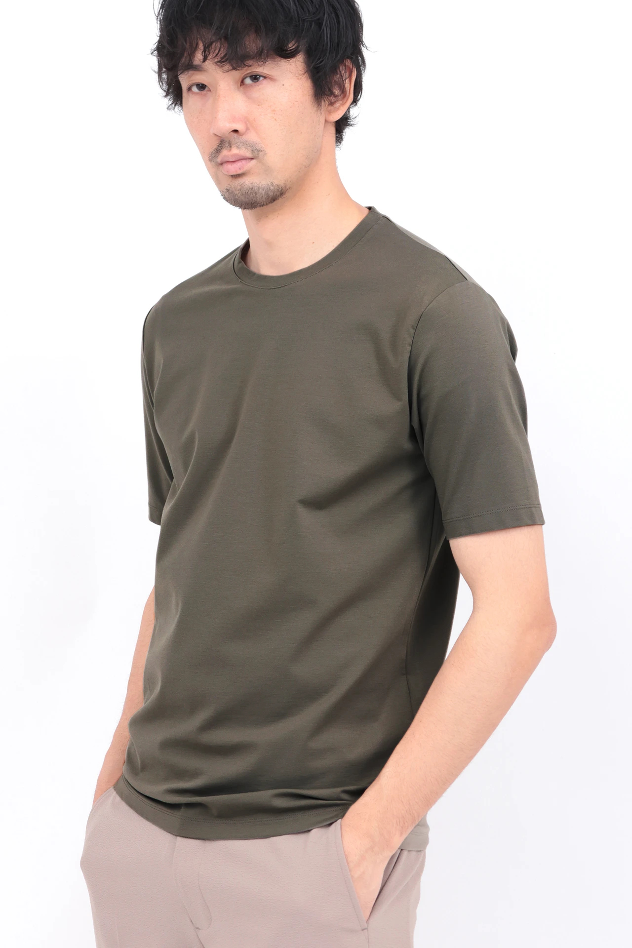 ハイストリート（HIGH STREET）/HIGH STREET∴マシュマロポンチ半袖クルーネックカットソー HIGH STREET∴マシュマロポンチ半袖クルーネックカットソー / HIGH